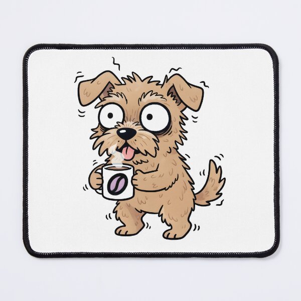 Item preview, Shocked Dog With Tea | Too Much Earl Grey Funny Morning Illustration designed and sold by Senkov.