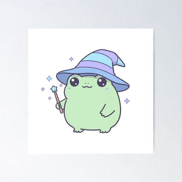 Item preview, Kawaii Wizard Frog Hat & Magic Wand designed and sold by Serge-Design.