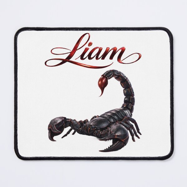 Item preview, Liam Scorpio Zodiac Name Dark Power Design designed and sold by AlexLineArt.