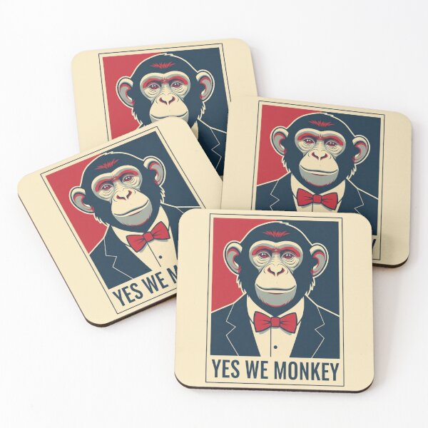 Item preview, Yes We Monkey Political Animal designed and sold by MOFAPPAREL.