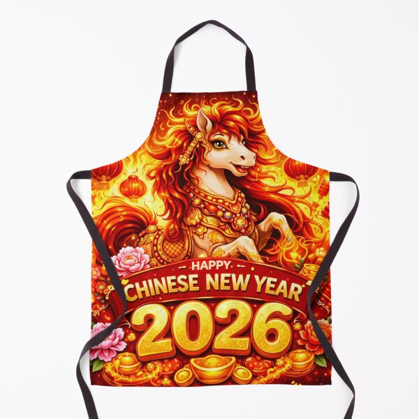 Item preview, Happy Chinese New Year 2026 The Majestic Year of the Horses year of the fire horse designed and sold by zuzzelek44.