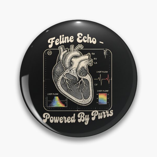 Item preview, The Physics of Purring | Feline Echocardiogram Science Art designed and sold by Pukisdaizi.