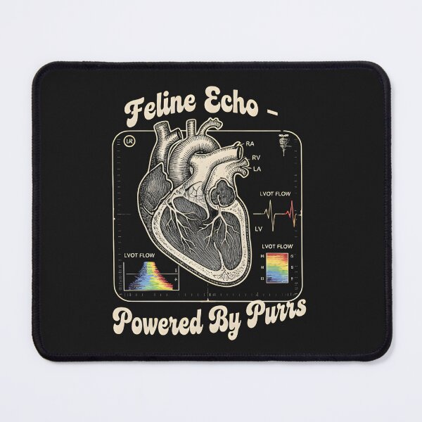 Item preview, The Physics of Purring | Feline Echocardiogram Science Art designed and sold by Pukisdaizi.