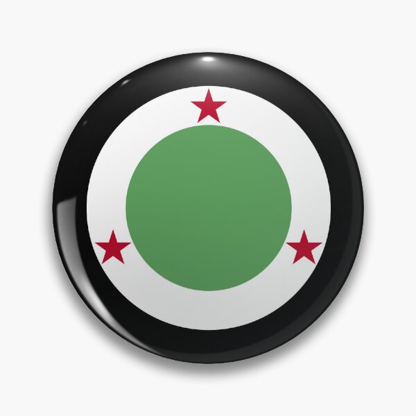 Item preview, Free Syria Flag Roundel Independence 3 Stars Badge designed and sold by hussain-dz.