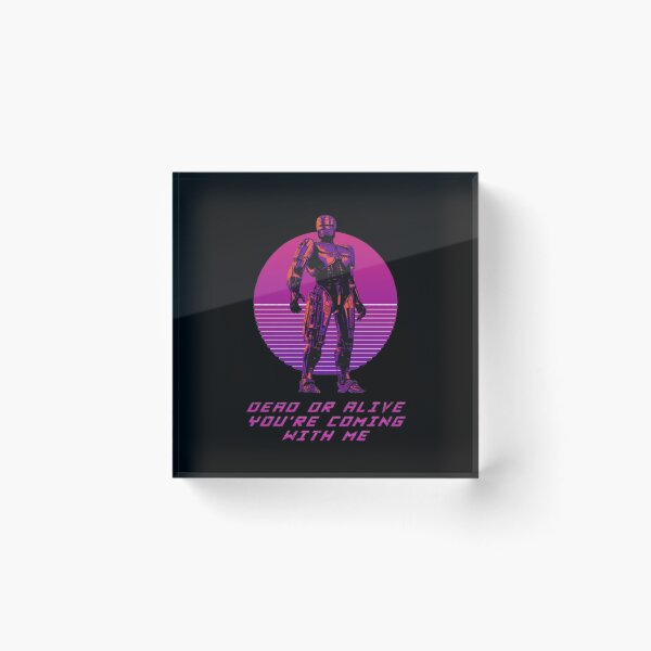 Item preview, Cyber Cop Synthwave Poster – Retro Futuristic 80s Neon – Dead or Alive You’re Coming With Me designed and sold by Wawan35200.