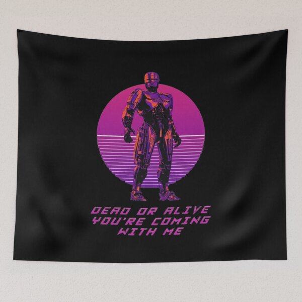 Item preview, Cyber Cop Synthwave Poster – Retro Futuristic 80s Neon – Dead or Alive You’re Coming With Me designed and sold by Wawan35200.
