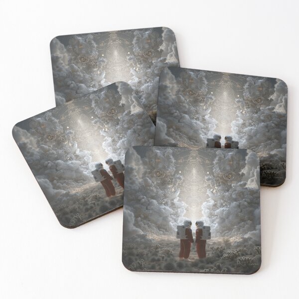 Item preview, Astral Union – Surreal Astronauts Holding Hands designed and sold by Mystikos Art.