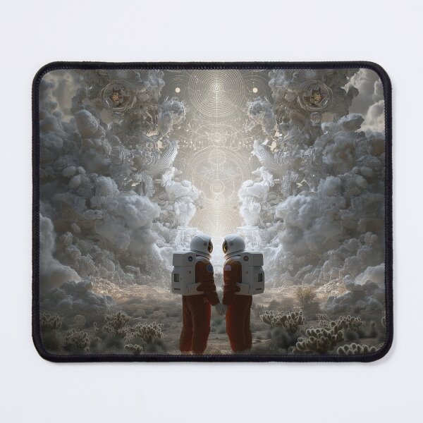 Item preview, Astral Union – Surreal Astronauts Holding Hands designed and sold by Mystikos Art.