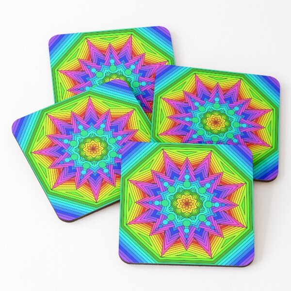 Item preview, Rainbow Mandala designed and sold by RayRayViolet.