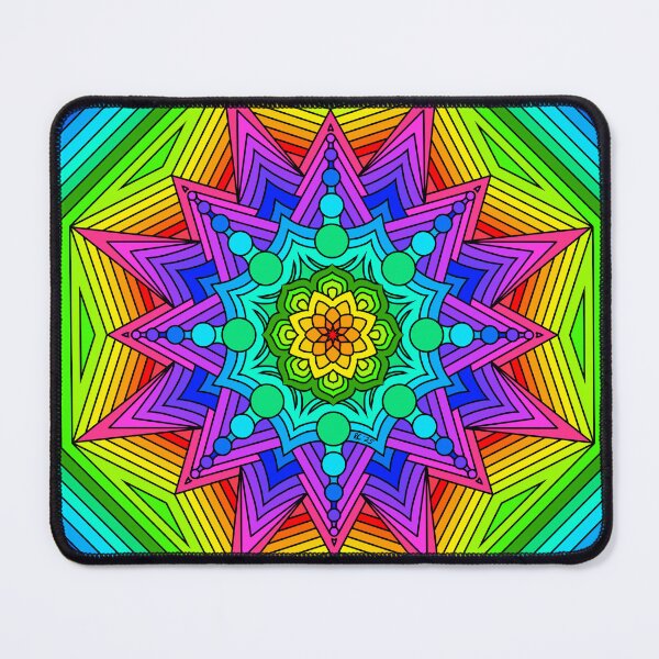 Aperçu de l'œuvre Rainbow Mandala créée et vendue par RayRayViolet.