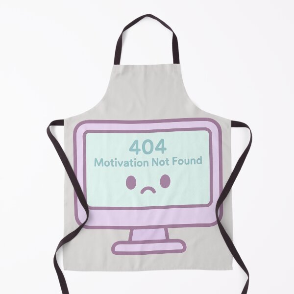 Item preview, Computer Kawaii 404 Motivation Not Found Humor Geek designed and sold by Serge-Design.