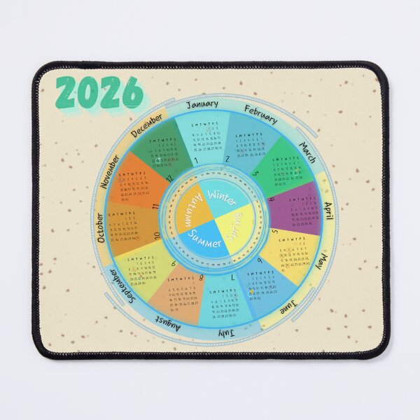 Item preview, 2026 Circle Calendar designed and sold by NomadicHeart.