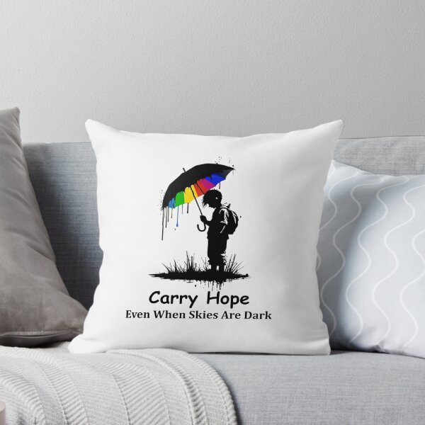 Item preview, Sad Boy with Rainbow Umbrella Silhouette - Urban Street Art Style designed and sold by Williams Anderson.