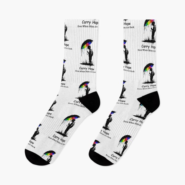 Item preview, Sad Boy with Rainbow Umbrella Silhouette - Urban Street Art Style designed and sold by Williams Anderson.