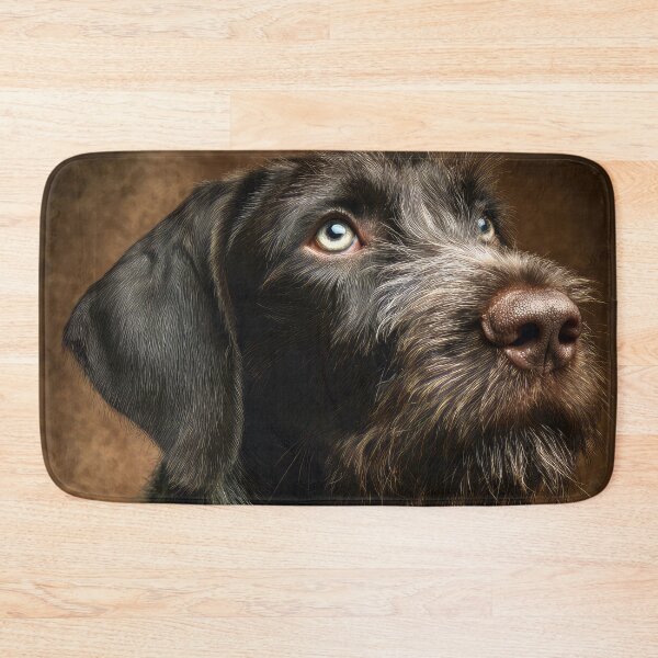 Item preview, German Wire-haired Pointer on Brown designed and sold by Elisabeth Lucas.