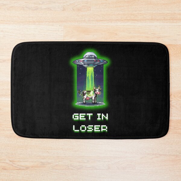 Item preview, Get In Loser - Funny UFO Abduction Pixel Art designed and sold by JonyDG.