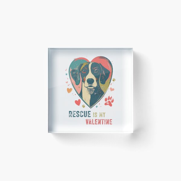 Item preview, Rescue Is My Valentine – Adoption and Shelter Love designed and sold by gstevensonart.