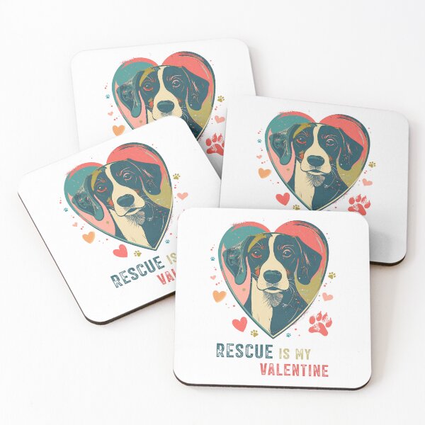 Item preview, Rescue Is My Valentine – Adoption and Shelter Love designed and sold by gstevensonart.