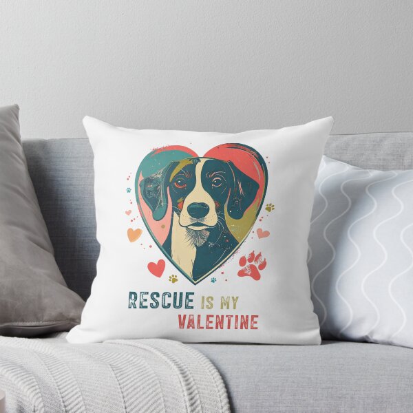 Item preview, Rescue Is My Valentine – Adoption and Shelter Love designed and sold by gstevensonart.