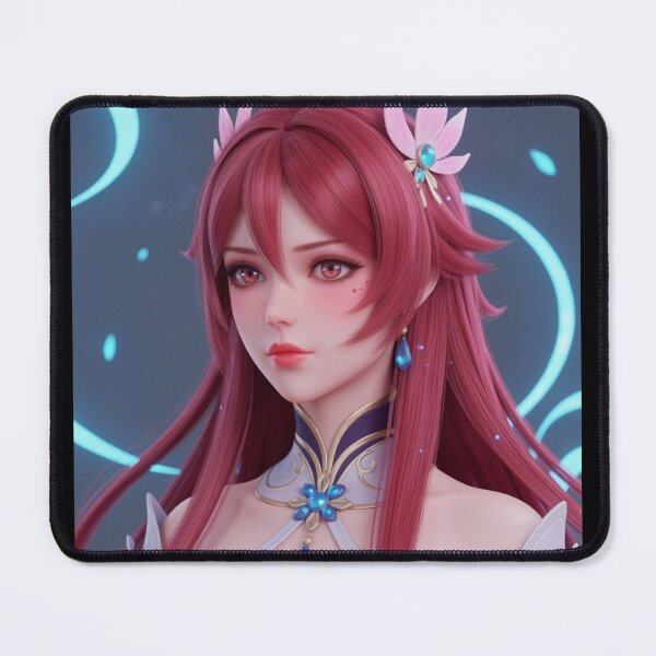 Item preview, Anime Style Red Headed Magical Woman Portrait designed and sold by Prestons Corner.