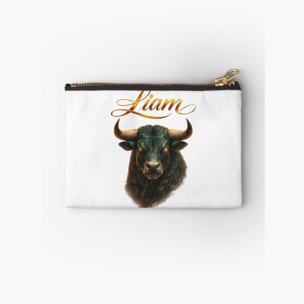 Item preview, Liam Taurus Zodiac Name Bull Gold Power Design designed and sold by AlexLineArt.