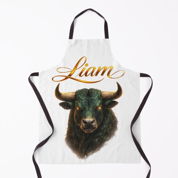 Item preview, Liam Taurus Zodiac Name Bull Gold Power Design designed and sold by AlexLineArt.
