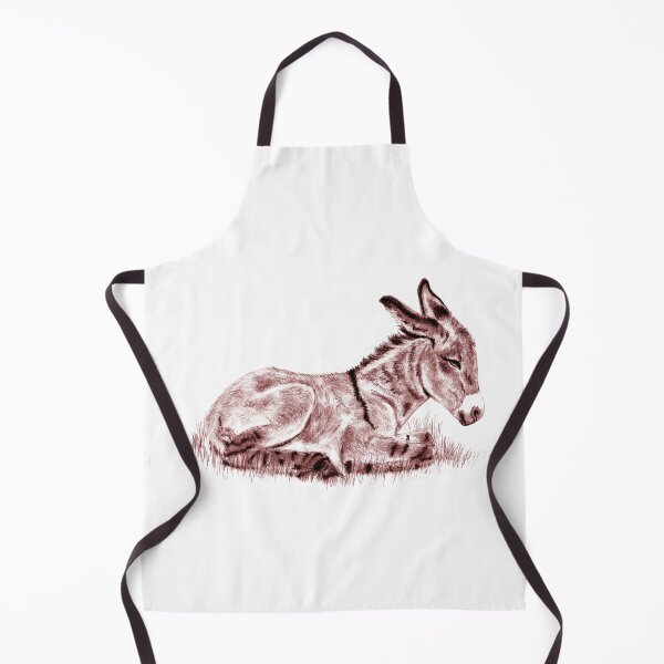 Item preview, Drawing of a reclining donkey foal - red-brown coloured version designed and sold by SylvieG18.