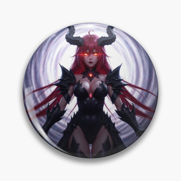Item preview, Anime Style Demon Woman in Armor Glowing Eyes designed and sold by Prestons Corner.