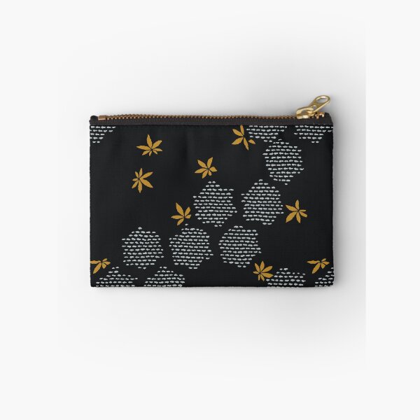 Item preview, Japanese Maple Leaves with Hexagon - seamless vintage pattern designed and sold by Japan Design Prints.