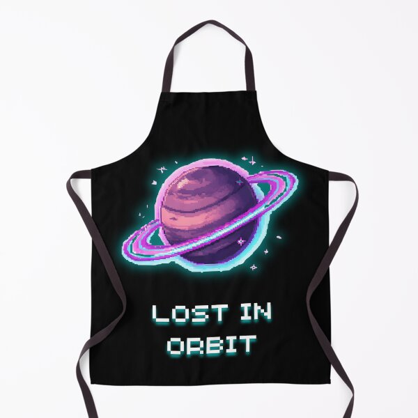 Item preview, Lost In Orbit - Retro Saturn Planet Pixel Art designed and sold by JonyDG.