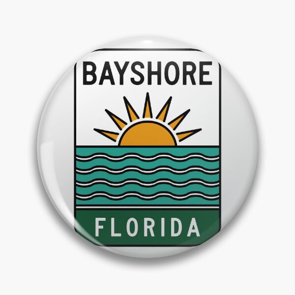 Item preview, Bayshore Florida - Beach Sign designed and sold by TheOldMittenIllustrated.