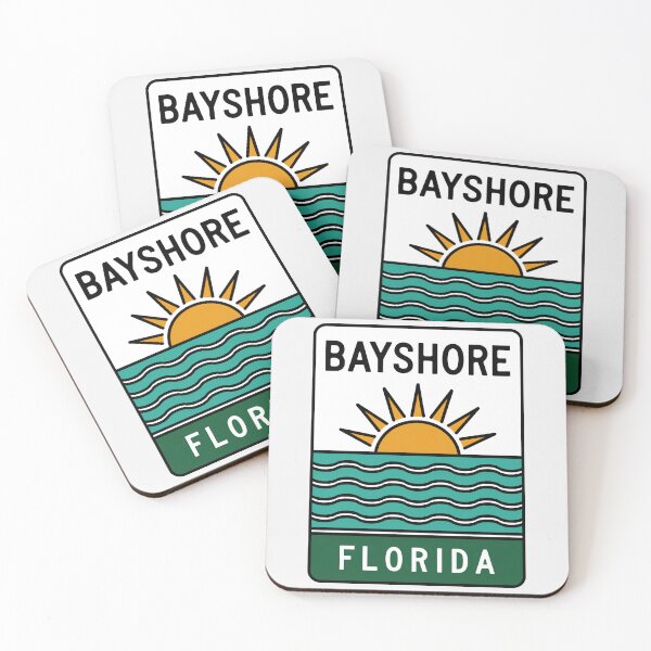 Item preview, Bayshore Florida - Beach Sign designed and sold by TheOldMittenIllustrated.