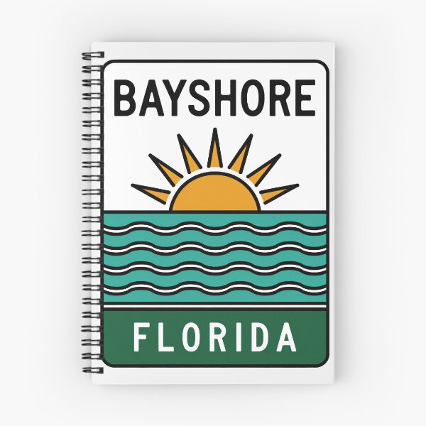 Item preview, Bayshore Florida - Beach Sign designed and sold by TheOldMittenIllustrated.