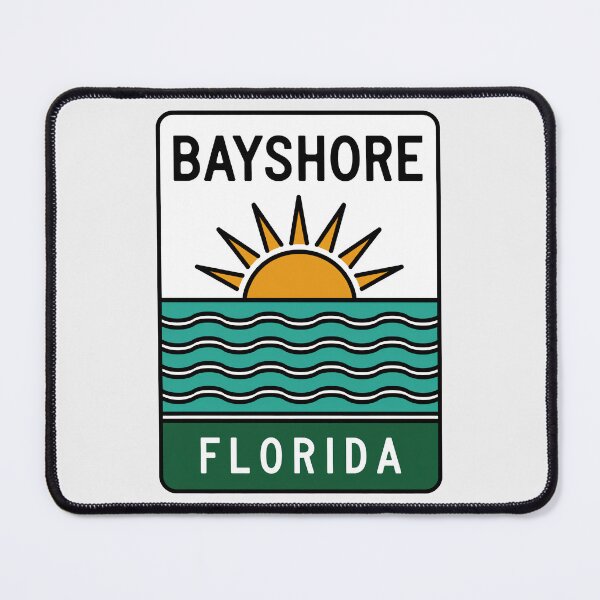 Item preview, Bayshore Florida - Beach Sign designed and sold by TheOldMittenIllustrated.