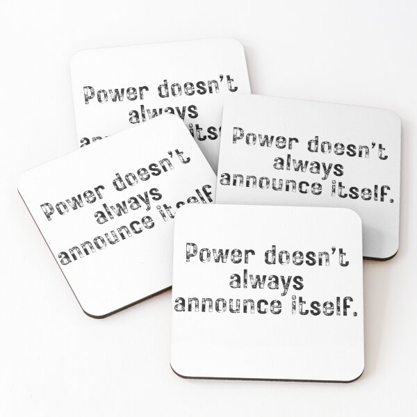 Item preview, Power Doesn’t Always Announce Itself – Quiet Strength Typography Quote designed and sold by GentleForce.