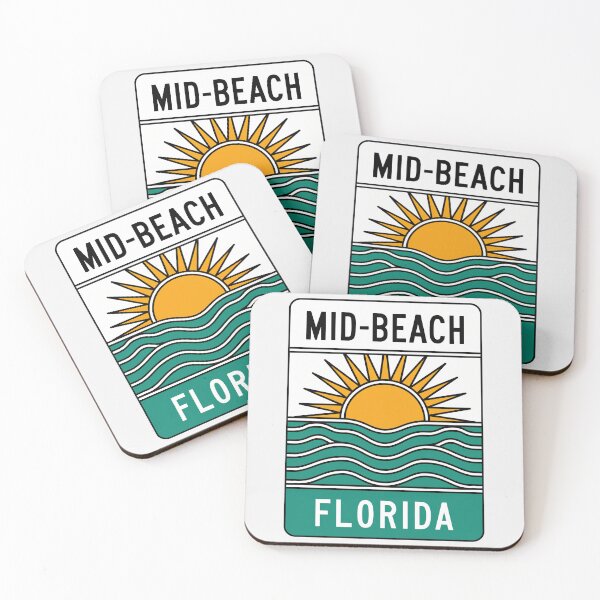 Item preview, Mid-Beach Florida - Beach Sign designed and sold by TheOldMittenIllustrated.