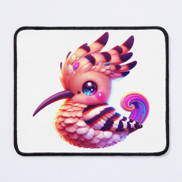 Item preview, Cosmic Hoopoe Vortex – Psychedelic Flame Bird Sticker designed and sold by ARTCREATESHOP.