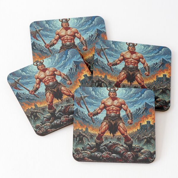 Item preview, Savage Conquest: Eternal Barbarian King Wall Art designed and sold by Art's Diner.