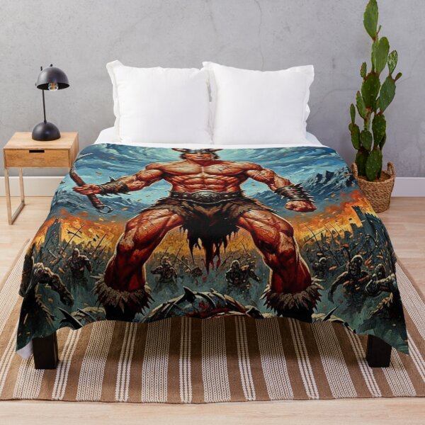 Item preview, Savage Conquest: Eternal Barbarian King Wall Art designed and sold by Art's Diner.