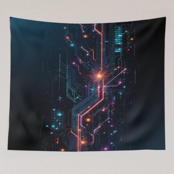 Item preview, Circuit Wall | Abstract Computer Art designed and sold by AdamusDrakeDM.