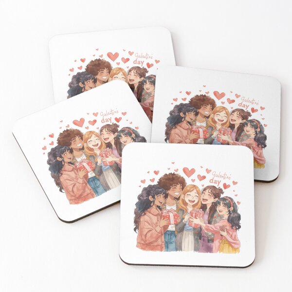 Artikelvorschau, Kunst zum Galentine's Day – Feier der besten Freundinnen entworfen und verkauft von EchoPrint Co..