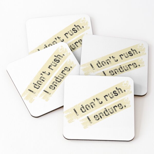 Item preview, I Don’t Rush, I Endure – Calm Strength Minimal Quote designed and sold by GentleForce.
