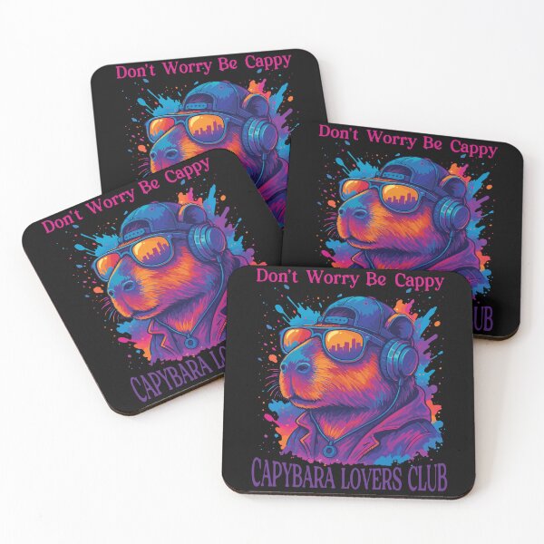 Item preview, Don't Worry Be Cappy - Capybara Lovers Club designed and sold by legendaryskins.