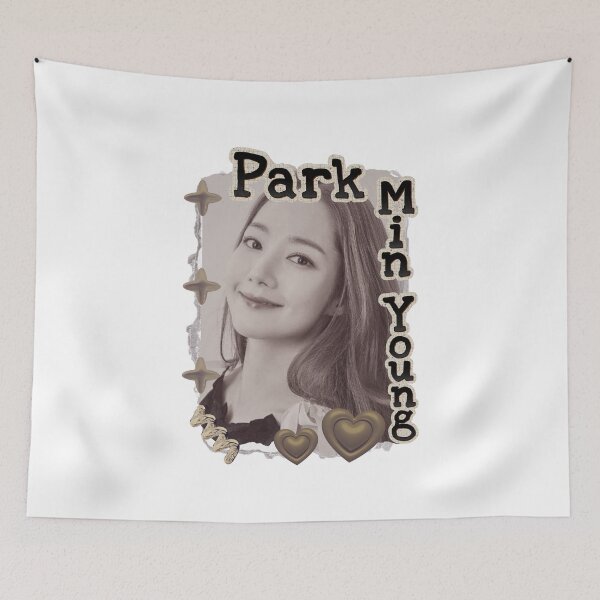 Item preview, Park Min-young (박민영) Korean actress South Korean celebrity K-drama star Korean film Scrapbook Collage Cozy Y2K Vintage Design designed and sold by HELL0WBELLO.