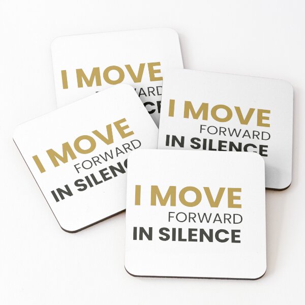Item preview, I Move Forward in Silence – Quiet Strength Minimal Typography Quote designed and sold by GentleForce.