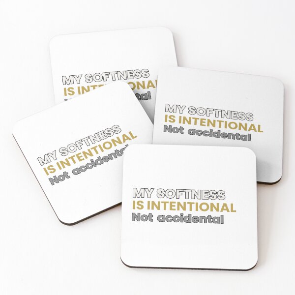 Item preview, My Softness Is Intentional – Minimal Emotional Strength Quote designed and sold by GentleForce.