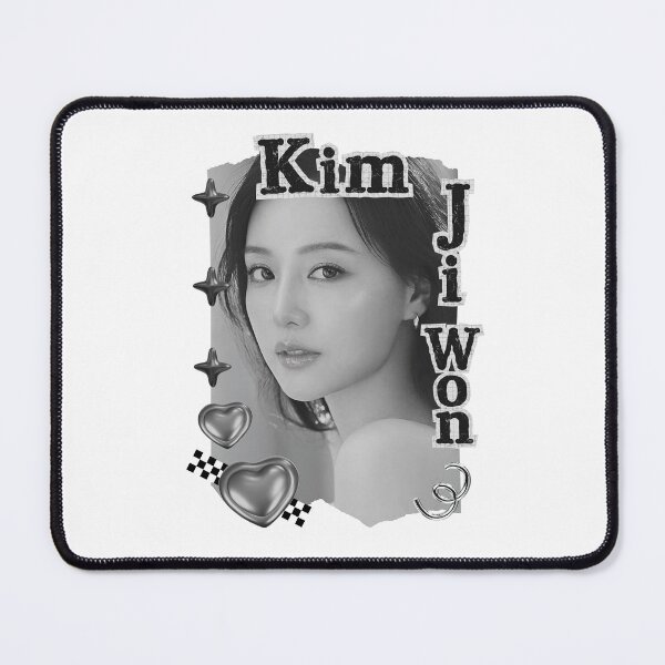 Item preview, Kim Ji-won (김지원) Korean actress South Korean celebrity K-drama star Korean film n Black and White Collage Digital Art Portrait designed and sold by AJUNICE STUDIO.