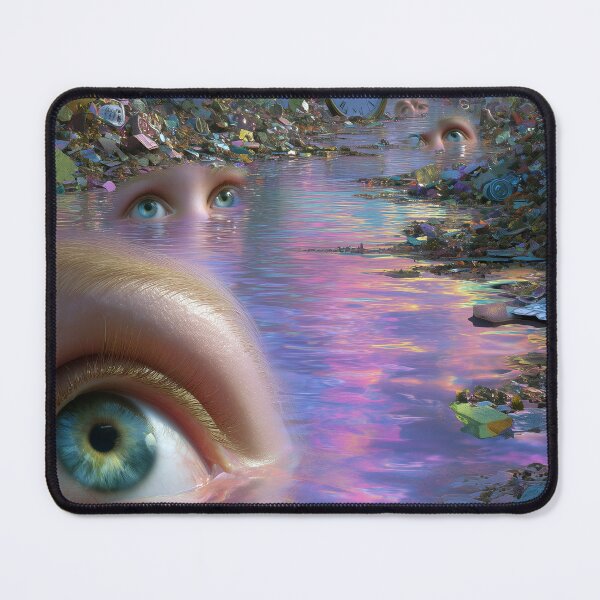 Item preview, Time River – Surreal Eyes and Clocks designed and sold by Mystikos Art.