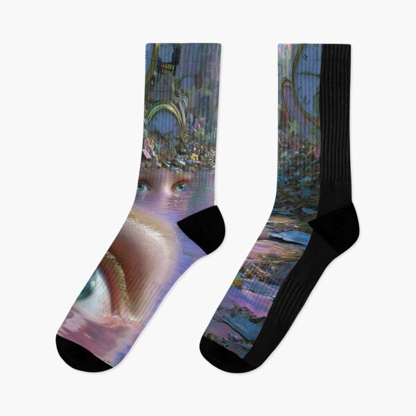 Item preview, Time River – Surreal Eyes and Clocks designed and sold by Mystikos Art.
