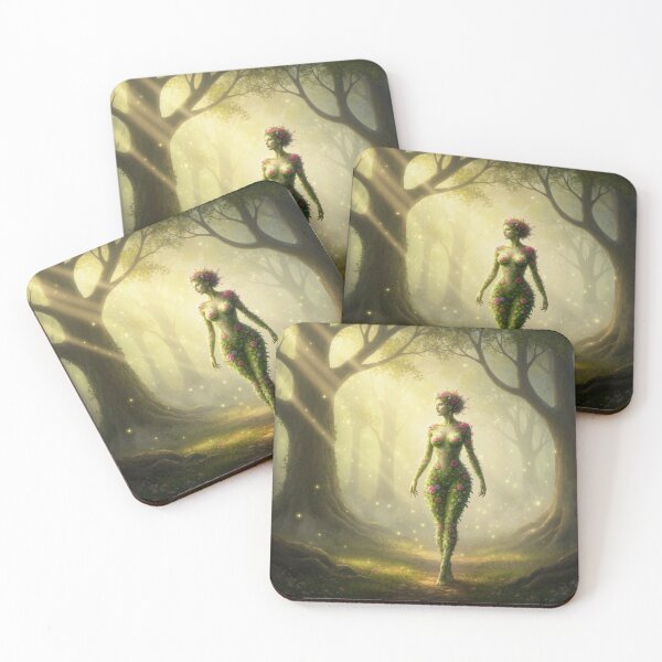 Item preview, Flower Covered Dryad Walking in Forest designed and sold by Prestons Corner.